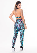 Conjunto Fitness Match Poliamida Estampada Urban (top+calça) Dlk