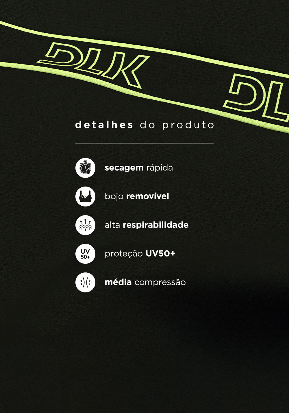 Conjunto Top e Calça Fitness Feminino Com Bojo E Costas Vazadas Com Elástico Activity Dlk Preto