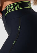Legging Fitness Feminina Com Elásticos No Cós E Na Lateral Activity Dlk Preto