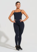 Macacão Fitness Feminino Com Alças Reguláveis Soul Dlk Preto