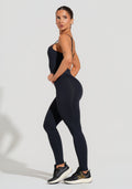 Macacão Fitness Feminino Com Alças Reguláveis Soul Dlk Preto