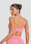 Conjunto Top e Calça Fitness Feminino Com Alças Finas Reguláveis Soul Dlk Rosa