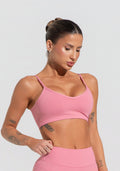 Conjunto Top e Calça Fitness Feminino Com Alças Finas Reguláveis Soul Dlk Rosa