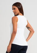Camiseta Fitness Feminina De Poliamida Básica Dlk Branco