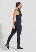 Macacão Fitness Feminino Preto Básico Dlk
