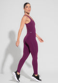 Macacão Fitness Feminino Roxo Básico Dlk