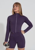 Casaco Fitness Feminino Com Elástico Activity Dlk Roxo