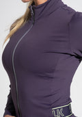 Casaco Fitness Feminino Com Elástico Activity Dlk Roxo
