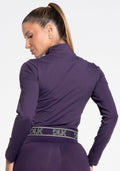 Casaco Fitness Feminino Com Elástico Activity Dlk Roxo