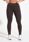 Legging Fitness Feminina Com Bolsos E Elástico No Cós Activity Dlk Marrom Café
