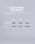 Conjunto Top e Calça Fitness Compressão Confort Telha