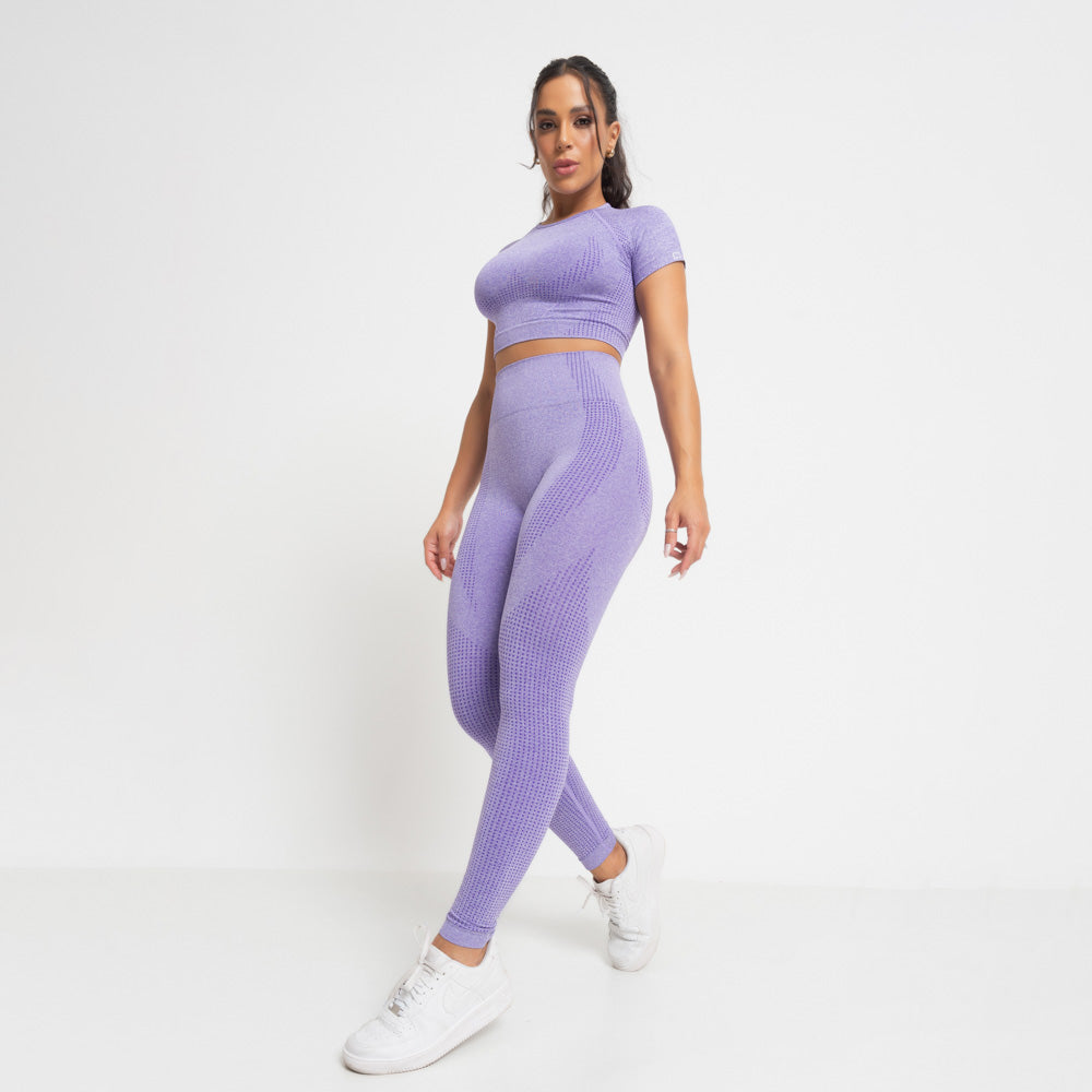 Legging Fitness Seamless Uva Mescla LG2290