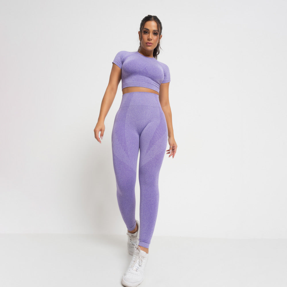 Legging Fitness Seamless Uva Mescla LG2290