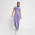 Legging Fitness Seamless Uva Mescla LG2290