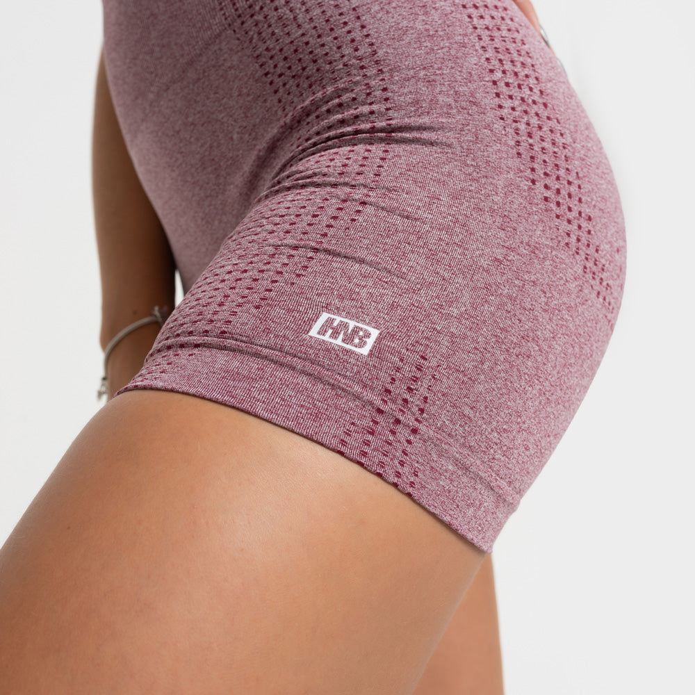 Short Fitness Seamless Básico Vinho Mescla SH723