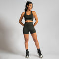 Short Fitness Seamless Mescla Escuro SH679