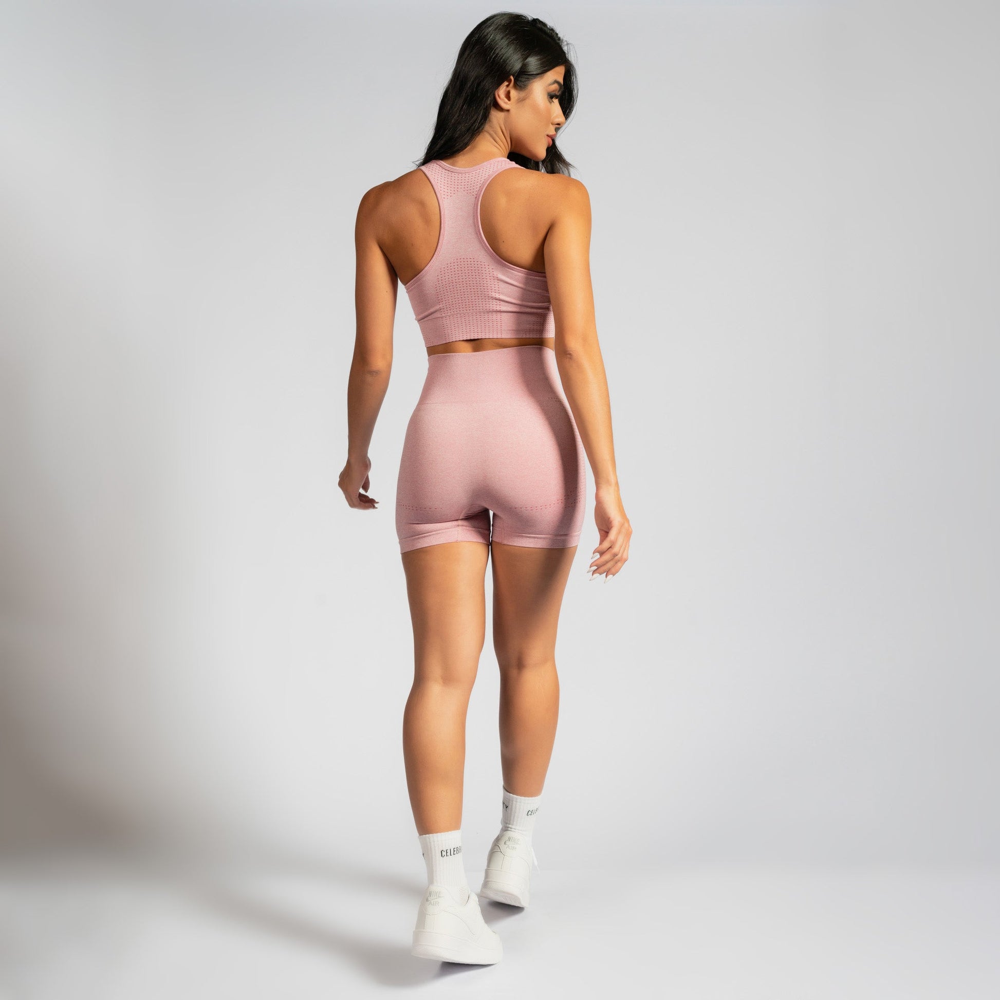 Short Fitness Seamless Mescla Rosa SH677