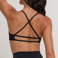 Conjunto Top e Calça Fitness Preto Decote Franzido TP1699