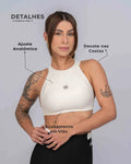 Conjunto Top e Calça Fitness Madu Off White