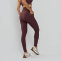 Calça Legging Poliamida Texturizada Cós Alto Duplo Lilás LG2394