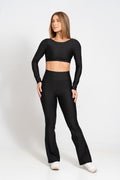 Calça Legging Fitness New Flare Super Black