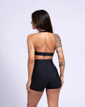 Conjunto Top e Calça Fitness Frente Única Nala Preto