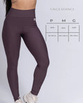 Calça Legging Essence Ameixa Terrosa s/ costura frontal compressão