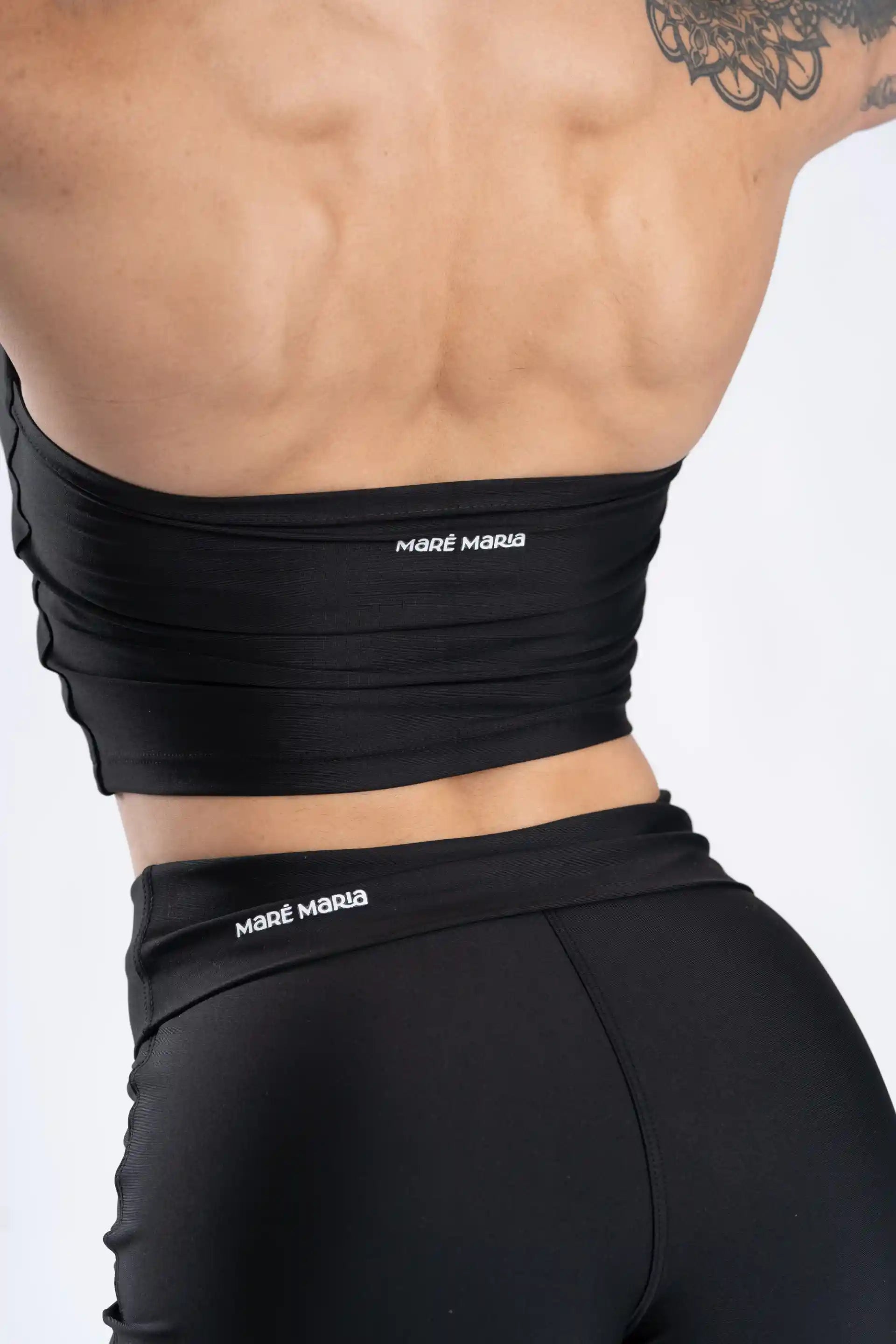 Conjunto Top e Calça Fitness Frente Única Core Super Black