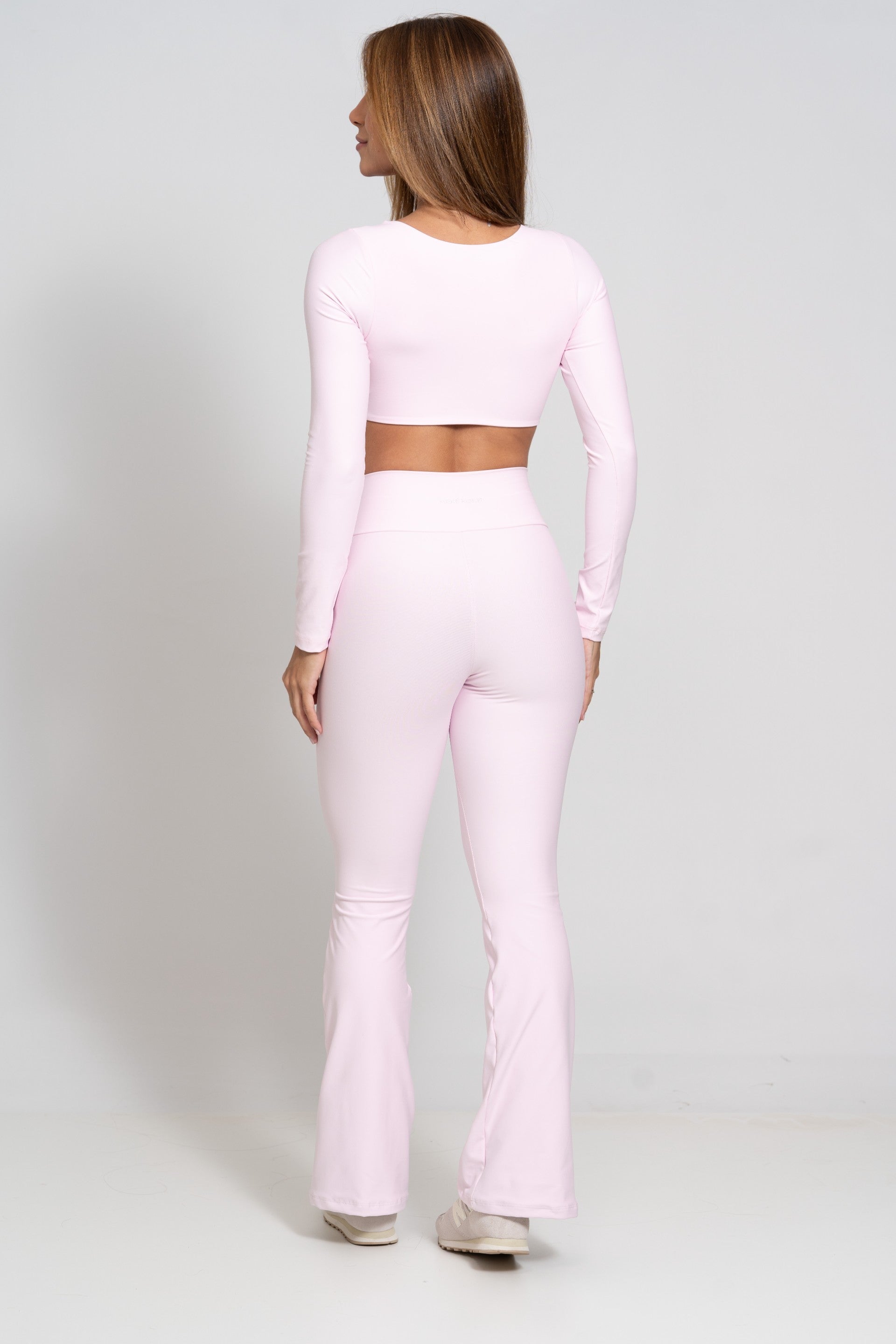 Calça Legging Fitness New Flare Rosa Blush