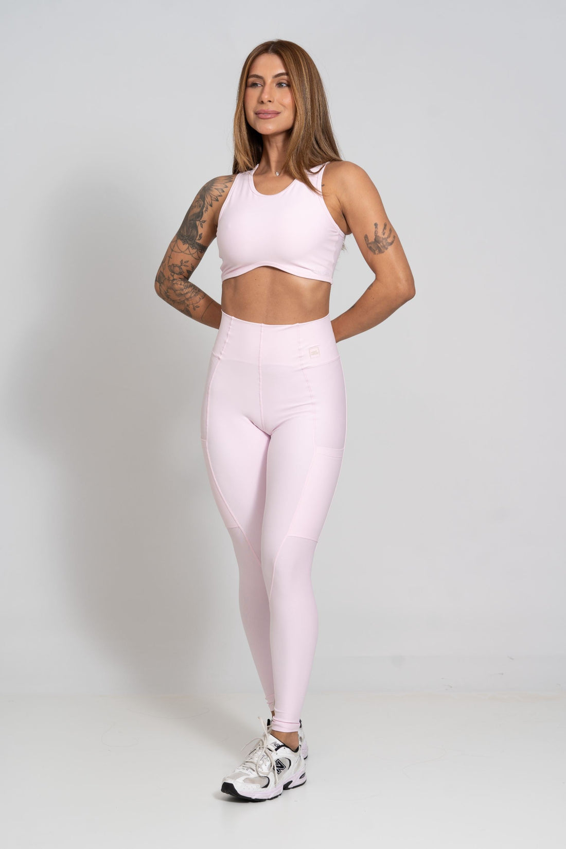 Calça Legging Fitness Compressão Classic Rosa Blush