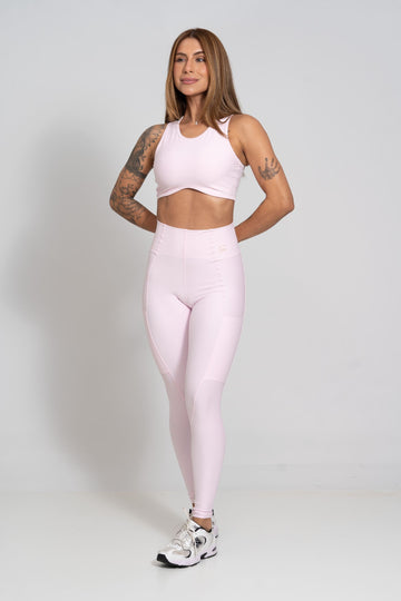 Calça Legging Fitness Compressão Classic Rosa Blush