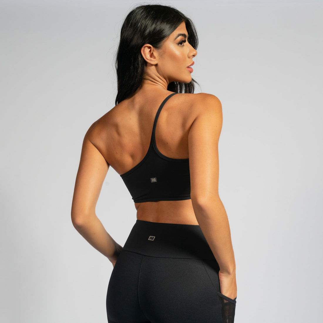 Conjunto Top e Calça Fitness Preto Celebrity HNB TP1593