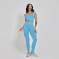 Conjunto Fitness sem Costura Nadador Azul CO424