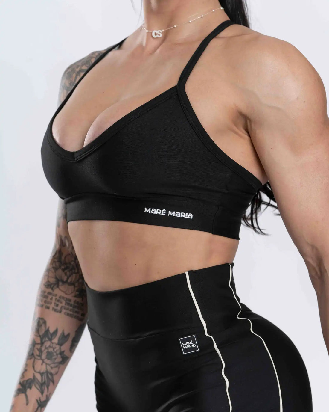 Conjunto Top e Calça Fitness Cross Super Black