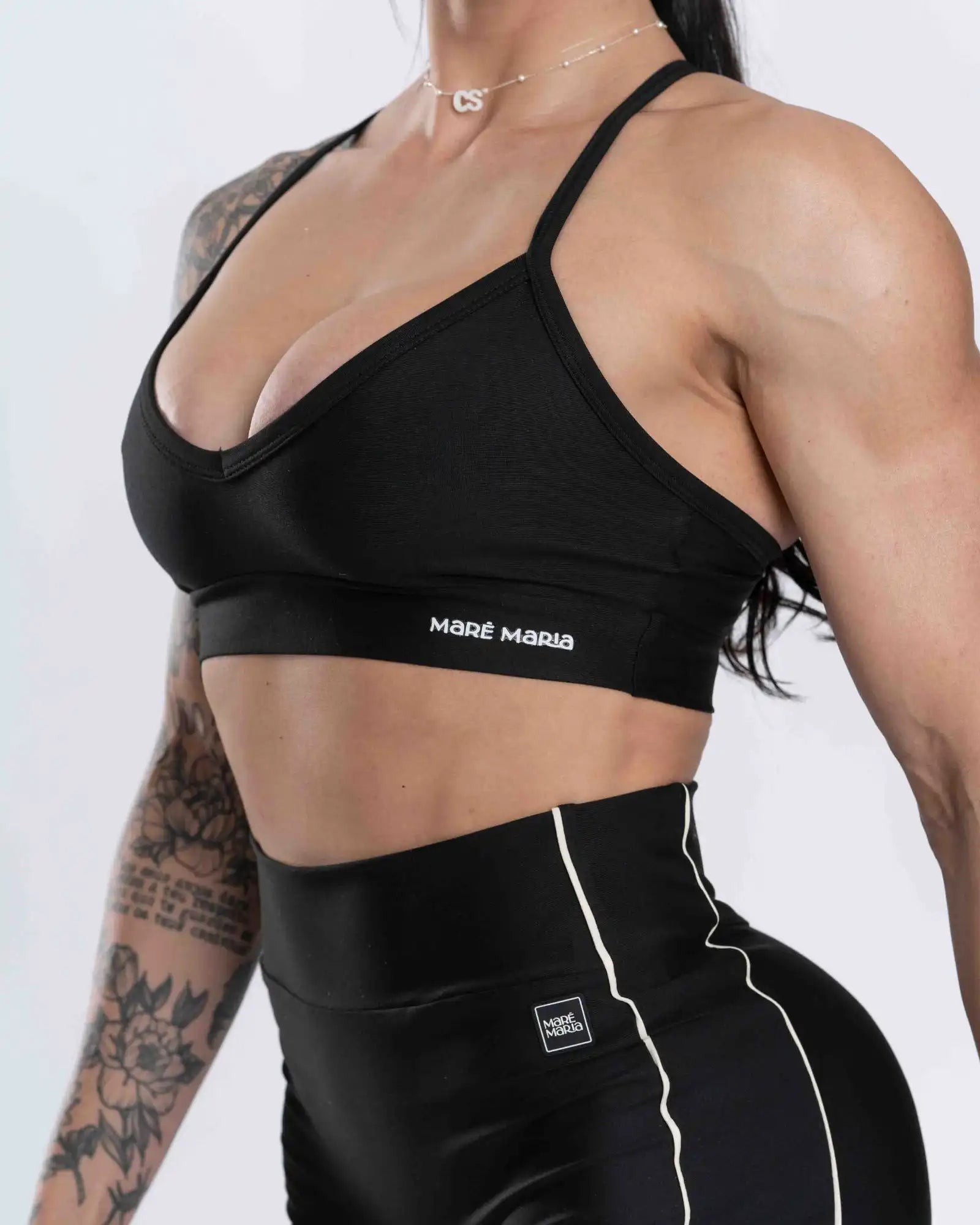 Conjunto Top e Calça Fitness Cross Super Black