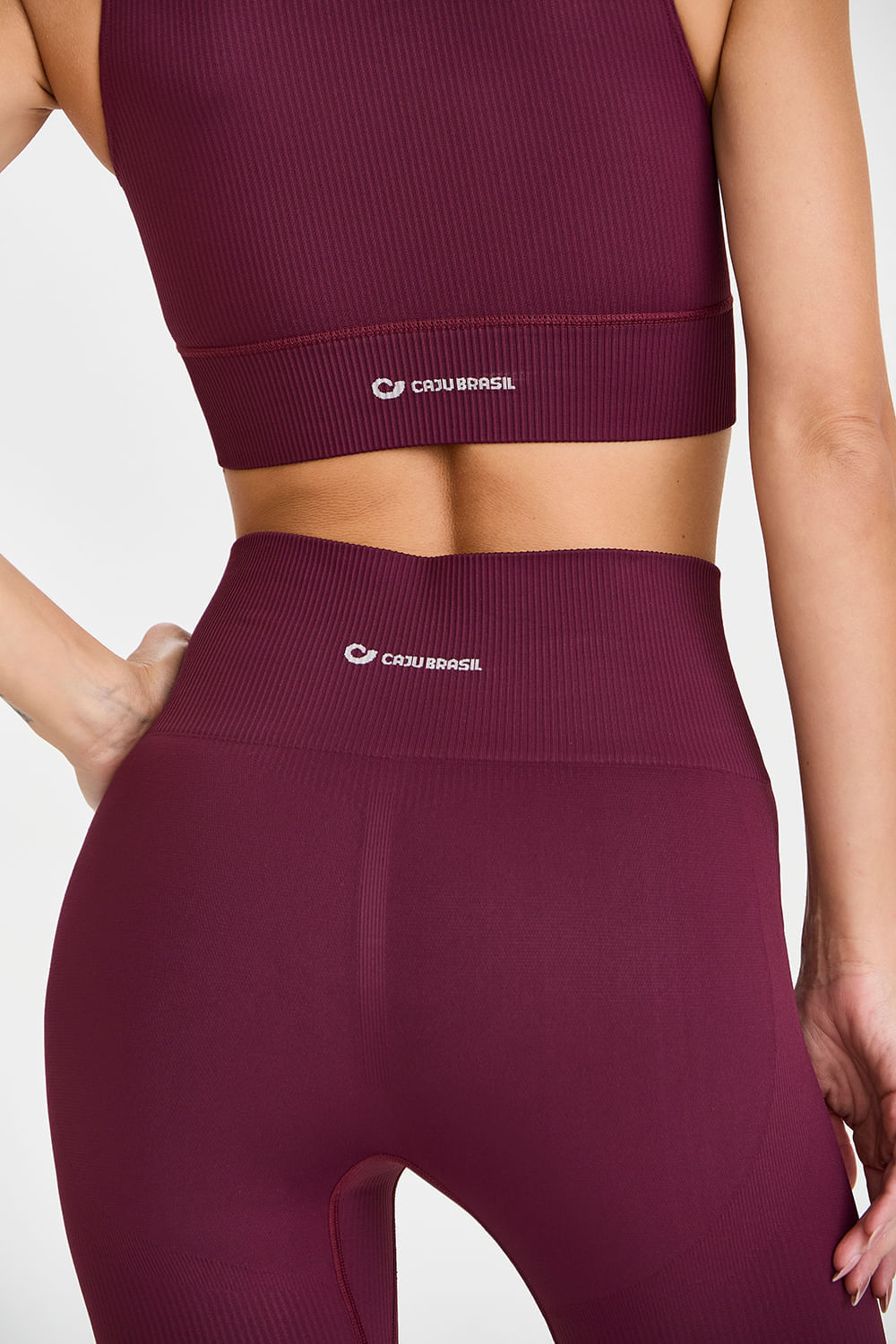 Legging Sem Costura Empina Bumbum Vinho Barolo