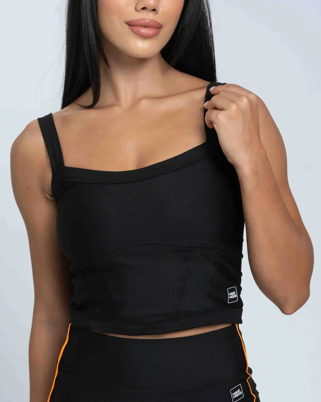 Conjunto Top e Calça Fitness Power Corset Super Black