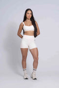 Conjunto Top e Calça Fitness Flow Off White