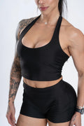 Conjunto Top e Calça Fitness Frente Única Core Super Black