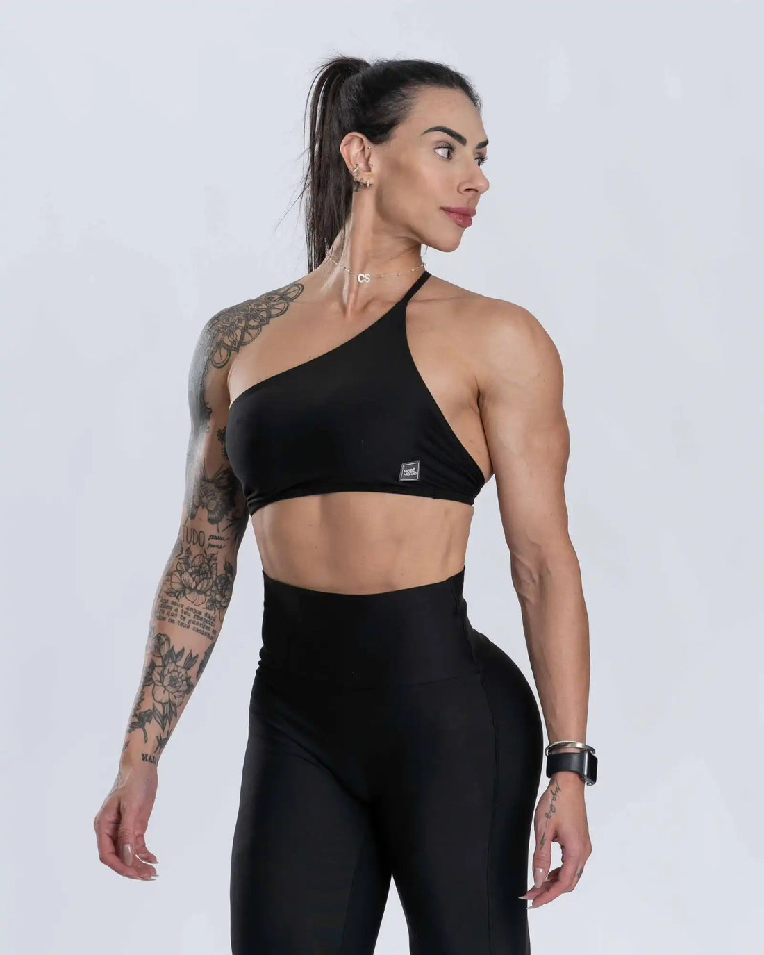 Conjunto Top e Calça Fitness Carol Super Black