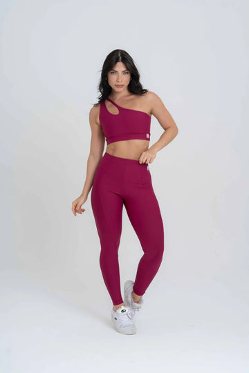 Legging Classic Rouge compressão sem empina bumbum