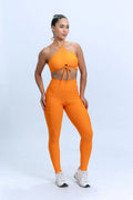 Calça Legging fitness Classic Tangerina compressão