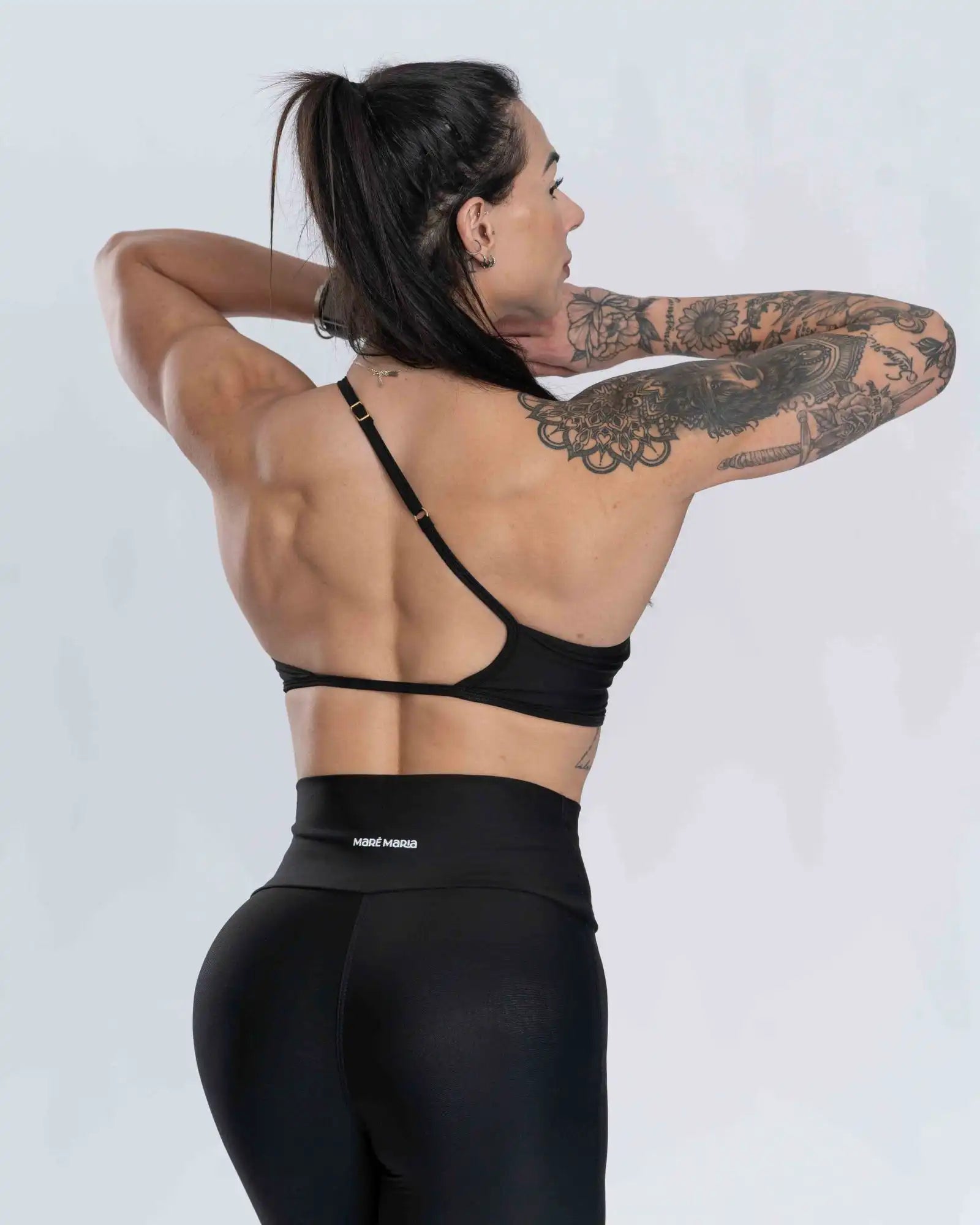 Conjunto Top e Calça Fitness Carol Super Black