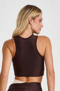 Conjunto Top e Calça Glow Para Yoga Marrom Coffee