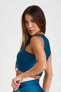 Conjunto Top e Calça Glow Para Yoga Verde Submarine