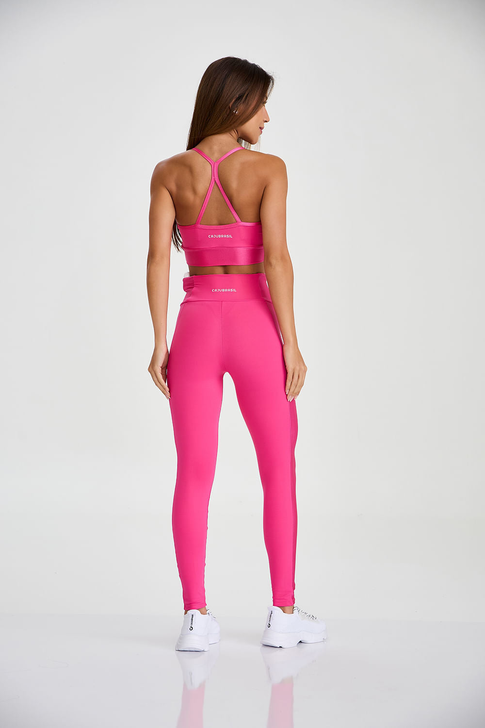 Conjunto Top e Calça Alça Fina Rosa Olinda
