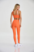 Conjunto Top e Calça Adaptiv Elástico Personalizado Laranja Flow