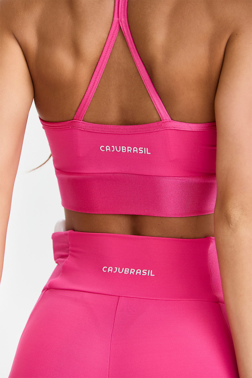Conjunto Top e Calça Alça Fina Rosa Olinda